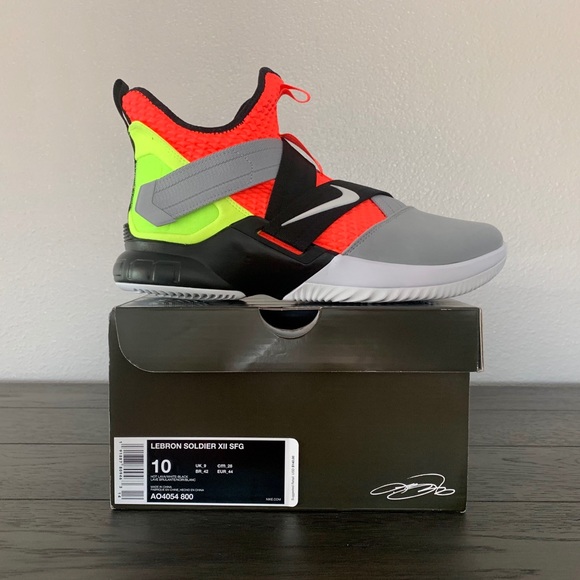 lebron soldier 12 sfg hot lava